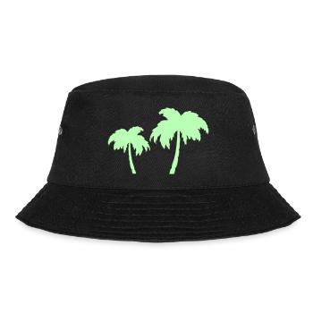 Tropical Palm Trees Silhouettes Duo - Bucket Hat - black - Front - Lela (165cm)