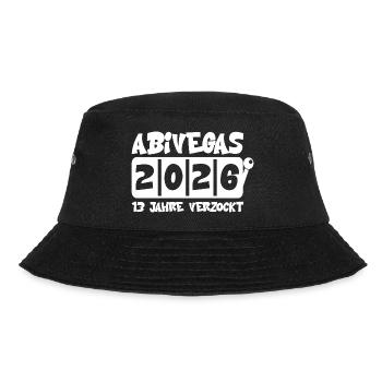 Abivegas 2016 Typo Neon Retro - Bucket Hat - Schwarz - Vorne - Lela (165cm)