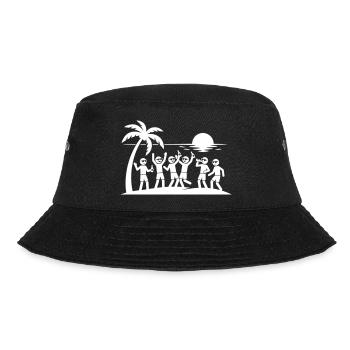 Urlaub Party Symbol - Bucket Hat - Schwarz - Vorne - Lela (165cm)