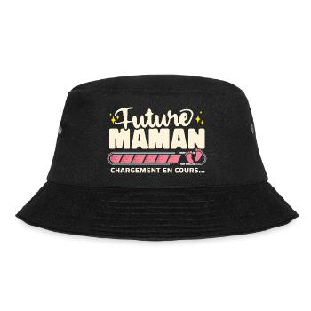 Future Maman Chargement En Cours Grossesse - Bob - noir - Devant - Lela (165cm)