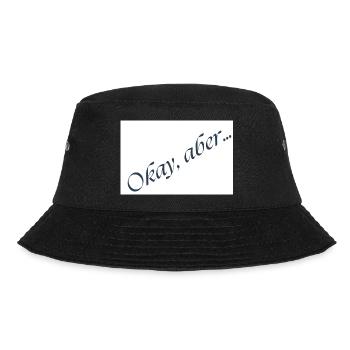 Okay, but... Italic message - Bucket Hat - black - Front - Lela (165cm)