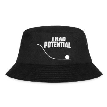 Ich hatte potenzielle Energie-Physique Humou - Bucket Hat - Schwarz - Vorne - Lela (165cm)