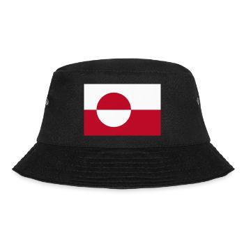 Greenland Flag - Greenlandic Flag - Bucket Hat - black - Front - Lela (165cm)