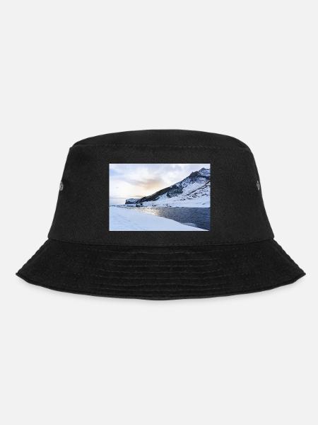 Iceland Winter Landscape - Bucket Hat - Schwarz