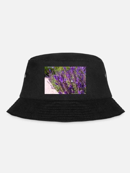 Vibrant Purple Salvia Flowers - Bucket Hat - Schwarz