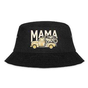 Vintage Mama Fall Truck - Bucket Hat - Schwarz - Vorne
