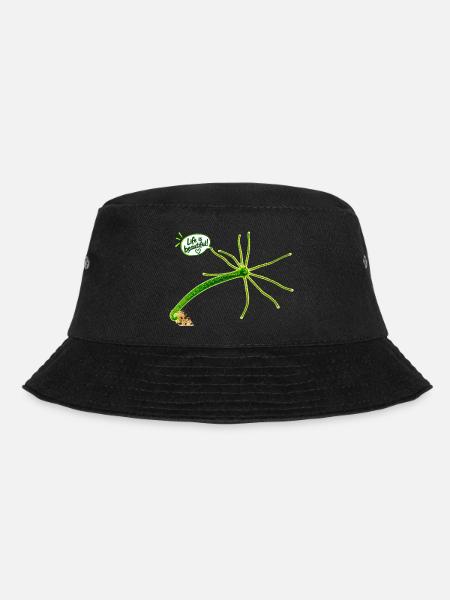 "Life is beautiful" - Bucket Hat - Schwarz