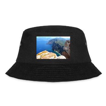 Fantastische Felsenküste auf Korsika - Bucket Hat - Schwarz - Vorne