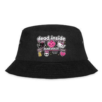 Süßes urbanes Punk-Herz - Bucket Hat - Schwarz - Vorne