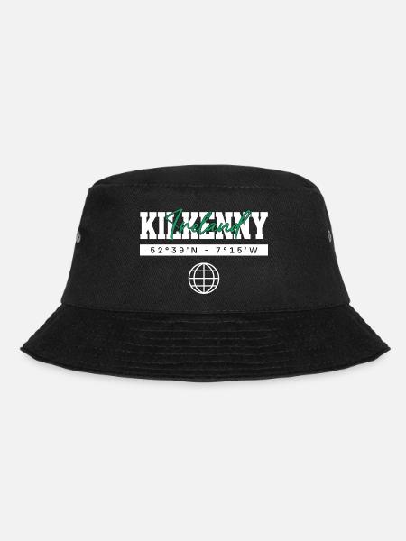 Kilkenny Irland Koordinaten Reise Souvenir - Bucket Hat - Schwarz