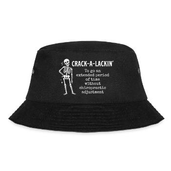 Crack-a-lackin' Definition – Chiropraktiker-Student - Bucket Hat - Schwarz - Vorne
