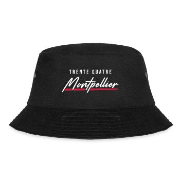 Montpellier 34 Frankreich Kennzeichen - Bucket Hat - Schwarz - Vorne - Lela (165cm)