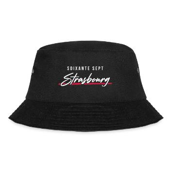Strasbourg 67 Frankreich Kennzeichen - Bucket Hat - Schwarz - Vorne - Lela (165cm)