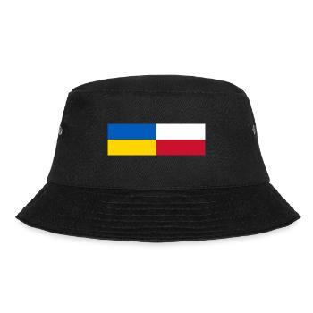 Ukraine Poland flag together - Bucket Hat - black - Front - Lela (165cm)