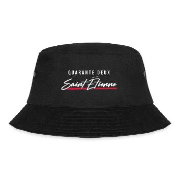 Saint Étienne 42 Frankreich Kennzeichen - Bucket Hat - Schwarz - Vorne - Lela (165cm)