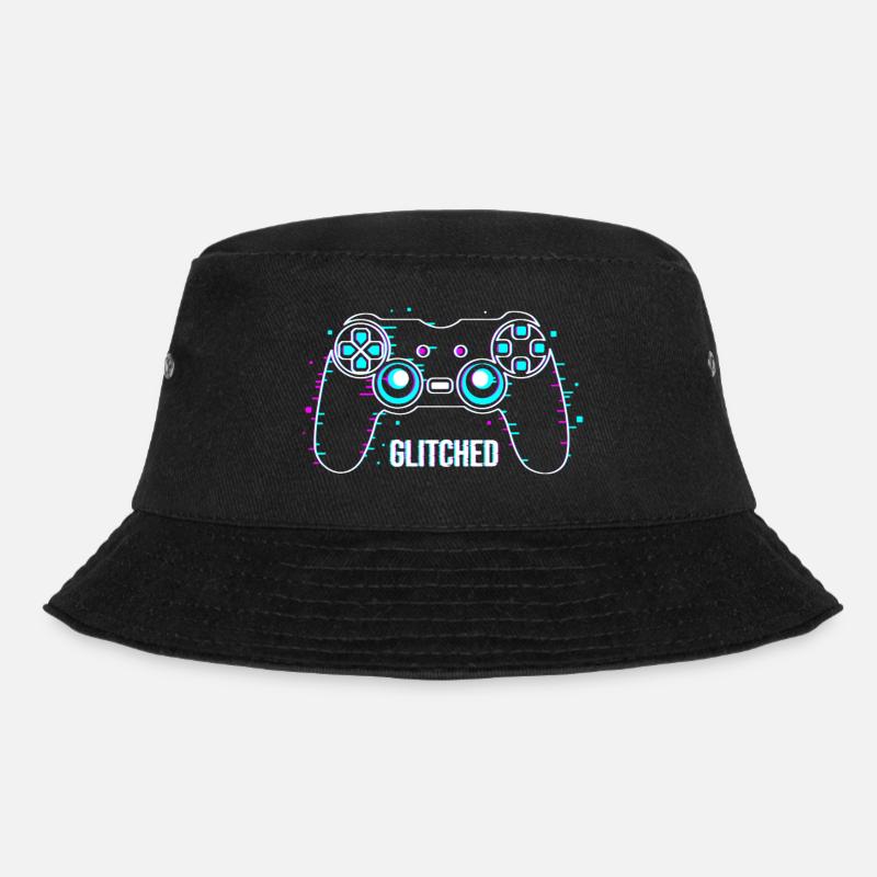 Gaming Controller - Bucket Hat - Schwarz