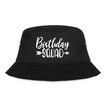 Birthday Squad Matching Group Birthday Party Gift - Bucket Hat - black - Front - Lela (165cm)
