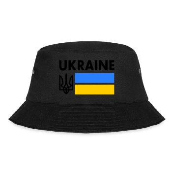 Ukraine - Bucket Hat - Schwarz - Vorne - Lela (165cm)