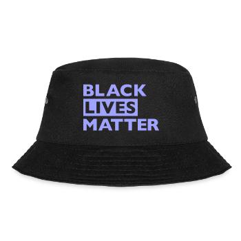 Black Lives Matter Flieder - Bucket Hat - Schwarz - Vorne - Lela (165cm)