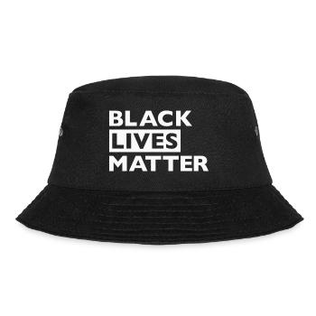 Black Lives Matter Weiß - Bucket Hat - Schwarz - Vorne - Lela (165cm)