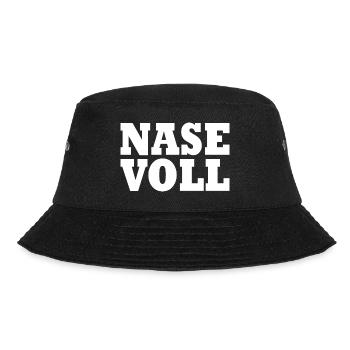 Nase voll - Bucket Hat - Schwarz - Vorne - Lela (165cm)