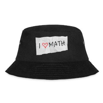I love math - Bucket Hat - Schwarz - Vorne - Lela (165cm)