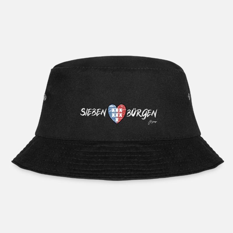 Pongratz Design | Moderne siebenbürgische Mode - Bucket Hat - Schwarz