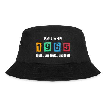 Baujahr 1965 - läuft und läuft und läuft - Bucket Hat - Schwarz - Vorne - Lela (165cm)
