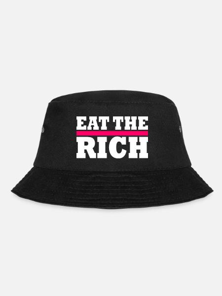 Eat the rich - Bucket Hat - Schwarz