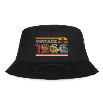 1966 Limited Edition Geburtstag Outfit 1966 vintag - Bucket Hat - Schwarz - Vorne - Lela (165cm)