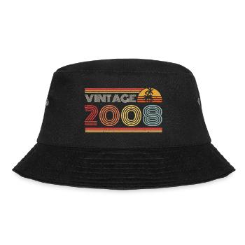 2008 Limited Edition Geburtstag Outfit 2008 vintag - Bucket Hat - Schwarz - Vorne - Lela (165cm)
