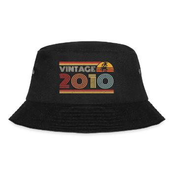 2010 Limited Edition Geburtstag Outfit 2010 vintag - Bucket Hat - Schwarz - Vorne - Lela (165cm)