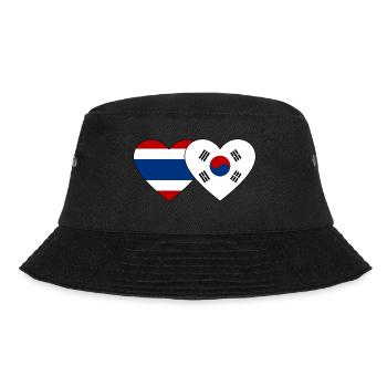 Thaïlande Corée du Sud drapeau coeur - Bob - noir - Devant - Lela (165cm)