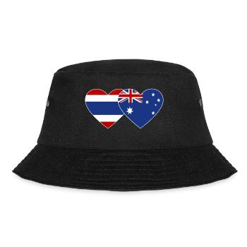 Thaïlande Australie Drapeau Coeur - Bob - noir - Devant - Lela (165cm)