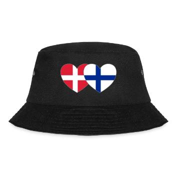 Danemark Finlande Flag Heart - Bob - noir - Devant - Lela (165cm)