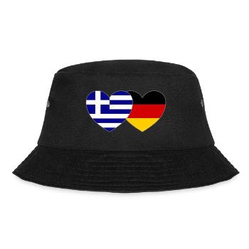 Grèce Allemagne Drapeau Cœur - Bob - noir - Devant - Lela (165cm)