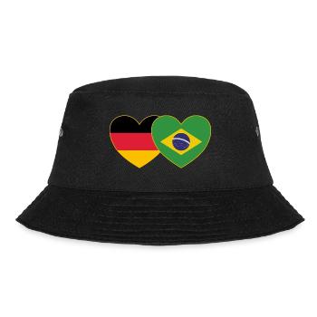 Brésil Allemagne Flag Heart - Bob - noir - Devant - Lela (165cm)