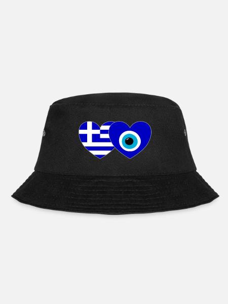 Grèce Bonheur Drapeau Cœur - Bob - noir