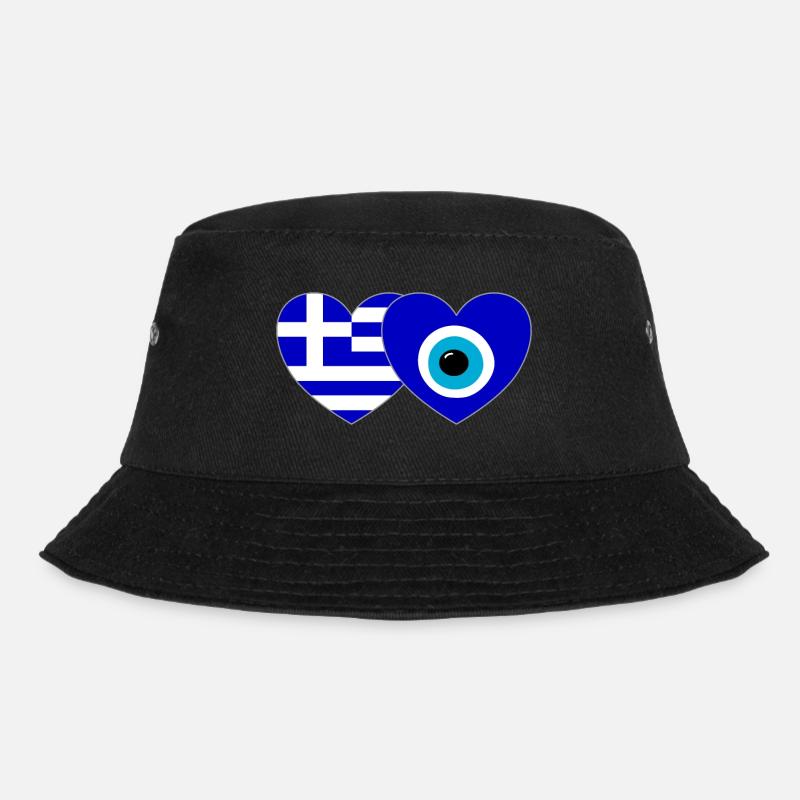 Grèce Bonheur Drapeau Cœur - Bob - noir