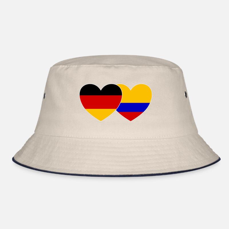 Germany Colombia Flag Bucket Hat