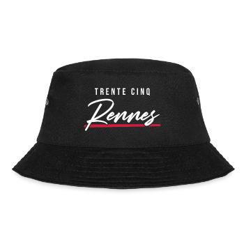 Rennes 35 Frankreich Kennzeichen - Bucket Hat - Schwarz - Vorne - Lela (165cm)