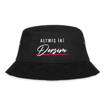 Dersim 62 Türkei Turkiye Geschenk Urlaub TR Türk - Bucket Hat - Schwarz - Vorne - Lela (165cm)