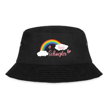 Große Schwester - Bucket Hat - Schwarz - Vorne - Lela (165cm)