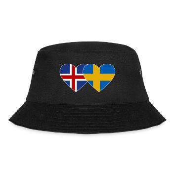 Islande Suède Flag Coeur - Bob - noir - Devant - Lela (165cm)
