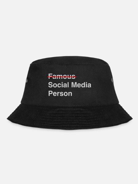 Berühmte Medien - Bucket Hat - Schwarz