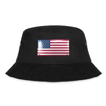 États-Unis Drapeau de l’Amérique Drapeau Signe d’étain Look - Bob - noir - Devant - Lela (165cm)