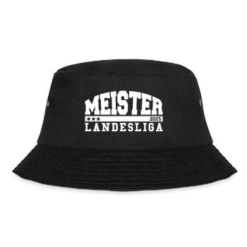 Meister Landesliga 2025 Aufstieg Fußball Handball - Bucket Hat - Schwarz - Vorne - Lela (165cm)