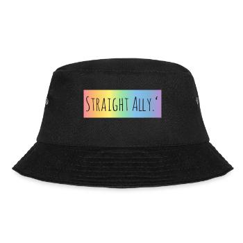 Straight Ally <3 - Bucket Hat - black - Front - Lela (165cm)