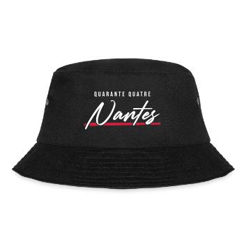 Nantes 44 Frankreich Kennzeichen - Bucket Hat - Schwarz - Vorne - Lela (165cm)