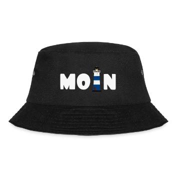 Moin Lighthouse North Germany Gift - Bucket Hat - black - Front - Lela (165cm)